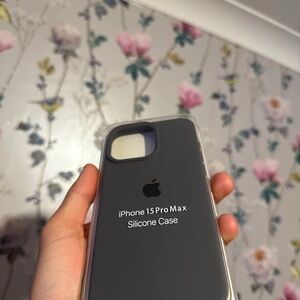 Apple iPhone 15 Pro Max Silicone Case - Gray